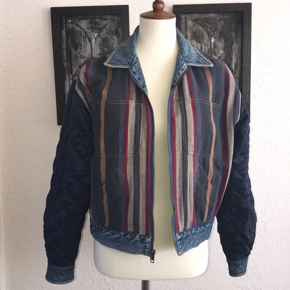 Liz Claiborne reversible denim jacket size medium